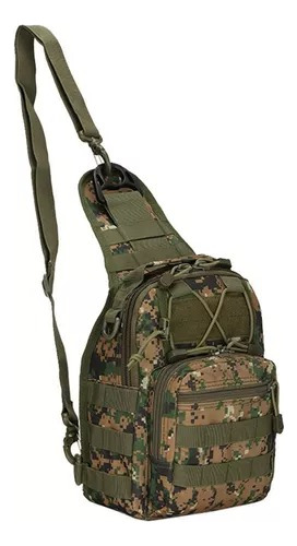 Morral Mochila Cruzada Tactica Militar Sistema Molle Amplia