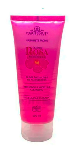 Sabonete Facial Óleo De Rosa Mosqueta Phállebeauty 100ml