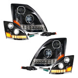 Faro Unidad Volvo Vnl 3g Lupa Hiper Led Performance Negro