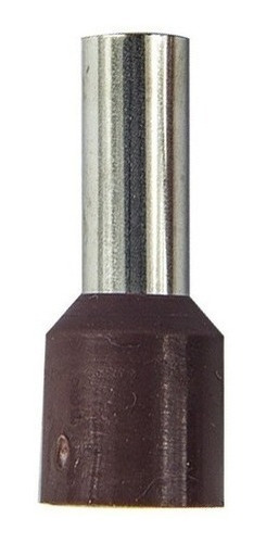 Terminales Puntera Hueca Tubular Tif 10mm Marron 100 Unidad