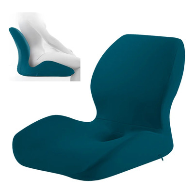 Juego De Almohadas De Soporte Lumbar De Cojín De Asiento