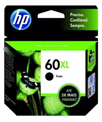 Cartucho Hp 60xl Preto Original Lacrado!!