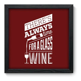 Quadro Decorativo - Vinho - 33cm X 33cm - 315qdc