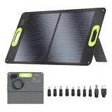 Ctechi Panel Solar Plegable De 60 W, Kit De Cargador Solar P