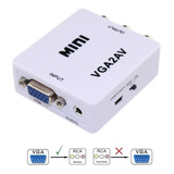 Adaptador Conversor Vga2av Vga Para Rca Novo Pronta Entrega