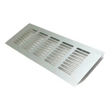 Rejilla Ventilacion 22.5 X 8 Cm Aluminio Cromo Mate Mueble