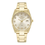 Relógio Feminino Technos Riviera Dourado Loja De Fábrica