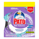 Kit 4 Cx Detergente Adesivo Sanitário Lavanda Pato 8 Refis