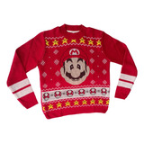 Ugly Sweater Navideño Infantil Mario Sueter 1 Pieza