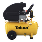 Compressor De Ar Mini Elétrico Portátil Tekna Cp8022 Kit 20l 2hp 220v Amarelo