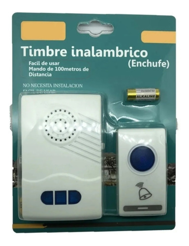 Timbre Inalambrico 100mt Alcance Enchufe 220v