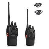 Bf-888s Walkie Talkies Para Adultos De Largo Alcance Recarga