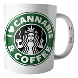 Caneca Café E Maconha I Love Cannabis And Coffee Brisa 4:20