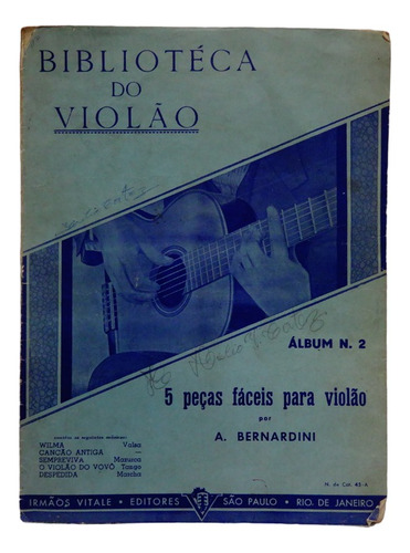 Partitura A. Bernardini Bibliotéca Do Violão Álbum N° 2