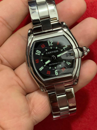 Hermoso Cartier Roadster Large Automatico Caballero Full Set