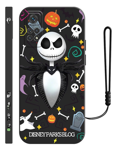 Funda De Silicona Para Xiaomi De Jack Skellington + Correas