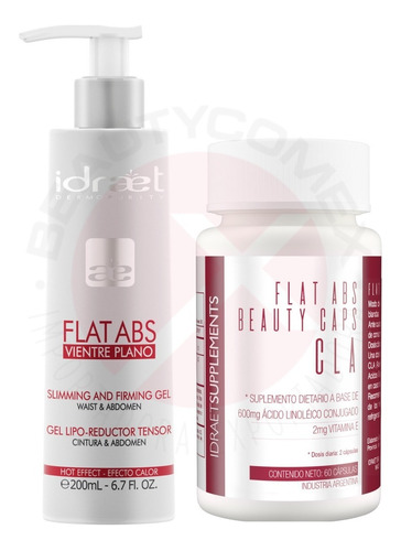 Kit X 2 Ultra Reductor Abdominal Idraet: Flat Abs Gel Caps