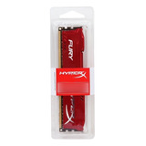 Memoria  Pc 4gb Kingston Hyper Fury  Ddr3 1866mhz Red 