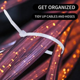 Cable Zip Ties 8 Inch (1000 Pieces) Heavy Duty Wire Ties For