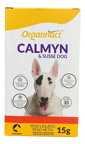 Calmante Para Cães Calmyn & Susse Dog Organnact - 15g