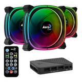 Kit 3 Ventiladores Gamer Aerocool Astro 12 Pro Rgb 120mm