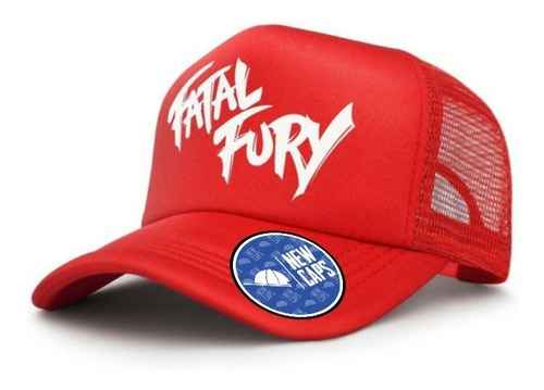 Gorrs Trucker Fatal Fury Video Juego Dorado Nc