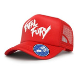 Gorrs Trucker Fatal Fury Video Juego Dorado Nc