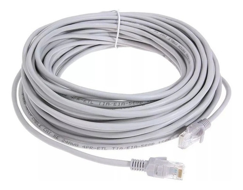 Cable De Red Ethernet Utp Rj45 20 Metros Cat5 Cat5e Pc Lap 