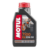 Aceite Para Moto Motul 7100 4t 20w-50 100% Sintetico