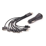 Cargador Adaptador 10 En 1 Cable Auto Celular Tablet 12v 24v