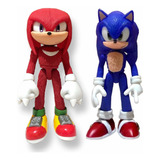 Sonic Y Knuckles Nudillos Juguete Figura Articuladas Con Luz