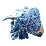 Anillo Craneo De Guerrero Águila Azteca