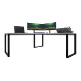 Mesa Em L 150x150 Home Office Estudo Preta Ou Mel