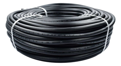 Cable Industrial Rudo 2x10 Awg Iusa 301748 Negro 100m