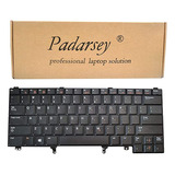 Padarsey Teclado De Repuesto Compatible Con Dell Latitude E.