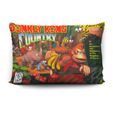 Funda De Almohada Donkey Kong Country 70x45cm Vudú Love