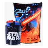 Zona Criativa Kit Manta E Balde Star Wars Cor Preto