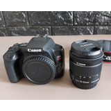 Câmera Canon Eos Rebel Sl3 E Lente Canon Ef-s 18-55mm + 3 Ba