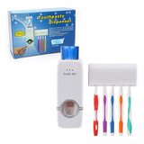 Dispensador Automatico Para Pasta Dental Con Porta Cepillos 