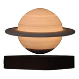 Abajur Saturno Lua Flutuante 3d Levitação Magnética 3 Cores