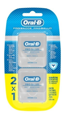 Hilo Dental Oral B Prosalud 2 X 1 25 Metros C/u