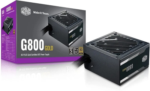 Fuente Gamer Cooler Master G800 800w 80 Plus Gold Atx