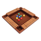 Juego De Dados Shut The Box De Madera Para 4 Jugadores Clási