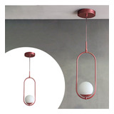 Luminaria De Teto Pendente Sala E Cozinha Oval Jabuticaba G9 Cor Rose Gold 110v/220v