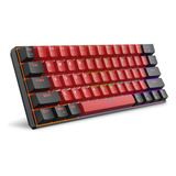 Snpurdiri 60% Wired Mechanical Keyboard, Mini Gaming Keyb Aa