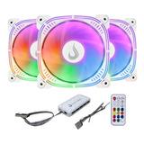 Kit 3 Fans Gamer | Rise Mode | Aura Frost Pro Argb | 120mm