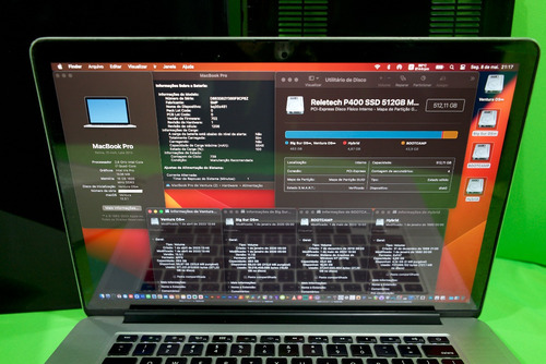 Macbook Pro 15 2013 2.6 I7 Quad Ssd 512gnvme 16gbram Imperdí