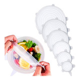 Tapas De Silicona Multiusos Alimentos Recipientes Set 6 Pc