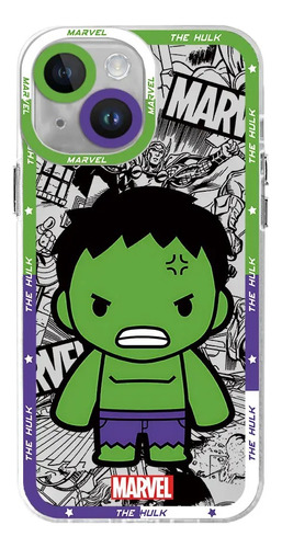 Funda De Silicona Para iPhone Diseño De Hulk