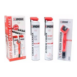 Kit Ipone Limpia Lubrica Cadena Aerosol Moto Off Road  Motocross Enduro Incluye Cepillo Solomototeam